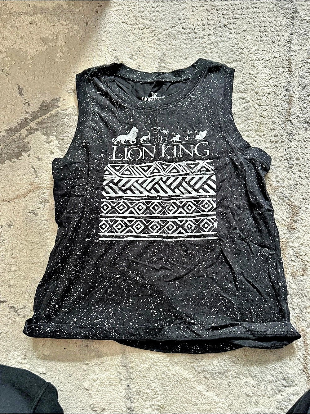 Disney The Lion King Simba Splatter Womens Tank Top